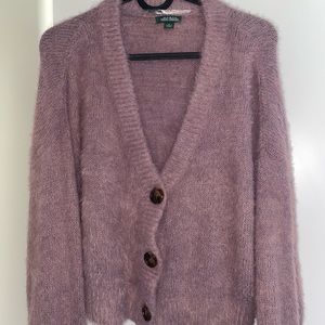Womens purple cardigan